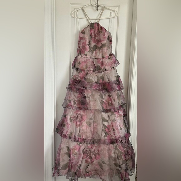 Speechless floral tiered sleeveless tulle lined prom dress size 1 - Picture 1 of 2
